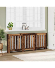 Cache-radiateur vieux bois 205x21,5x83,5 cm bois d'ingénierie | Mobilier & Déco