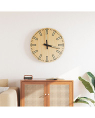 Horloge murale avec aiguilles lumineuses jaune Ø30 cm | Mobilier & Déco