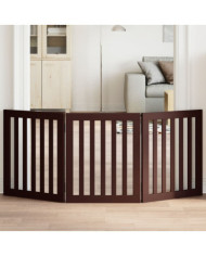Barrière pour chien pliable 3 panneaux 150 cm bois de peuplier | Mobilier & Déco