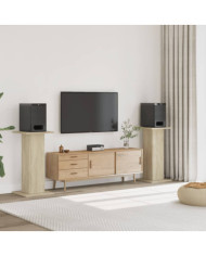 Supports de haut-parleurs 2 pcs chêne sonoma bois d'ingénierie | Mobilier & Déco