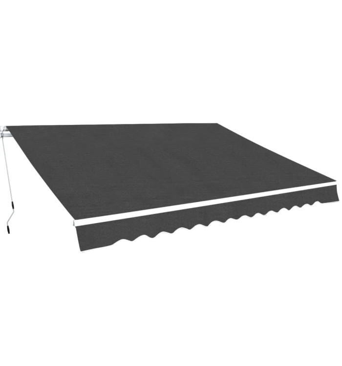 Auvent pliable manuel 450 cm Anthracite | Mobilier & Déco