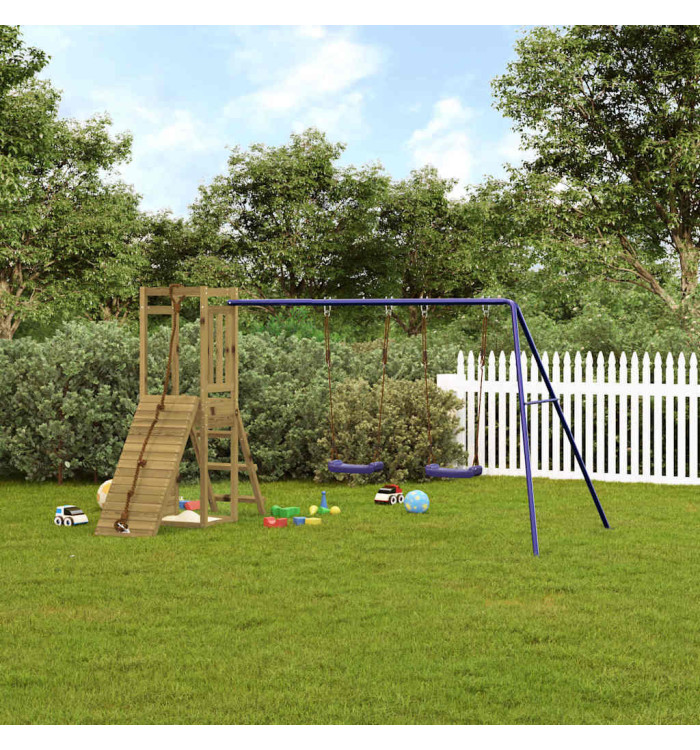 Aire de jeux d'extérieur bois de pin imprégné | Mobilier & Déco