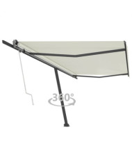Auvent automatique sur pied 500x300 cm Crème | Mobilier & Déco