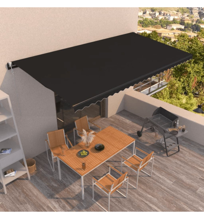 Auvent rétractable automatique 600x350 cm Anthracite | Mobilier & Déco