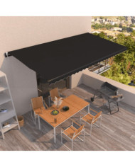 Auvent rétractable automatique 600x350 cm Anthracite | Mobilier & Déco