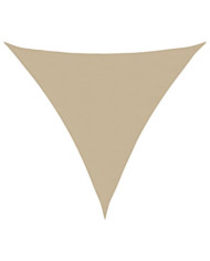 Voile de parasol tissu oxford triangulaire 4x4x4 m beige | Mobilier & Déco