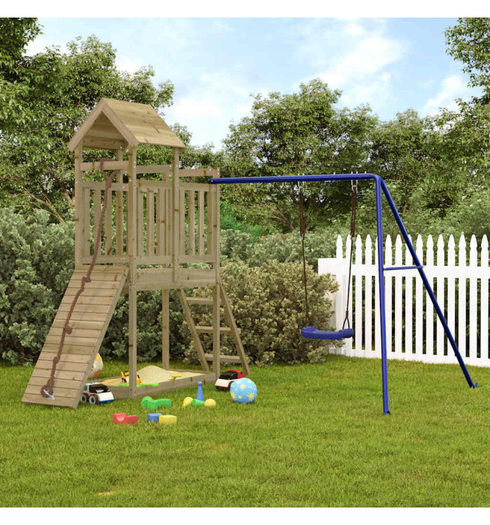 Aire de jeux d'extérieur bois de pin imprégné | Mobilier & Déco