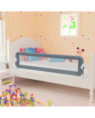 Barrière de sécurité de lit d'enfant Gris 120x42 cm Polyester | Mobilier & Déco