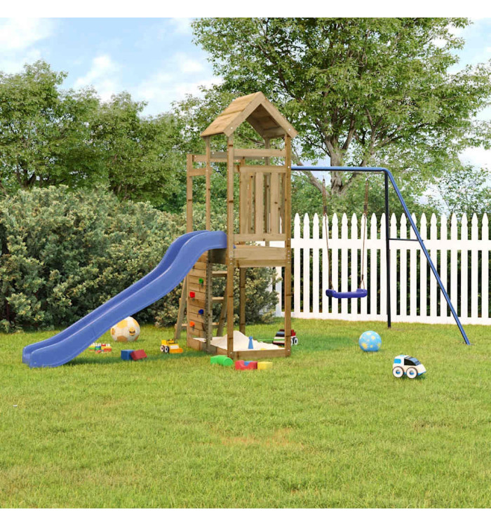 Aire de jeux d'extérieur bois de pin imprégné | Mobilier & Déco
