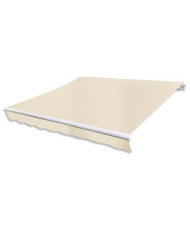 Auvent pliable motorisé 400 cm Crème | Mobilier & Déco