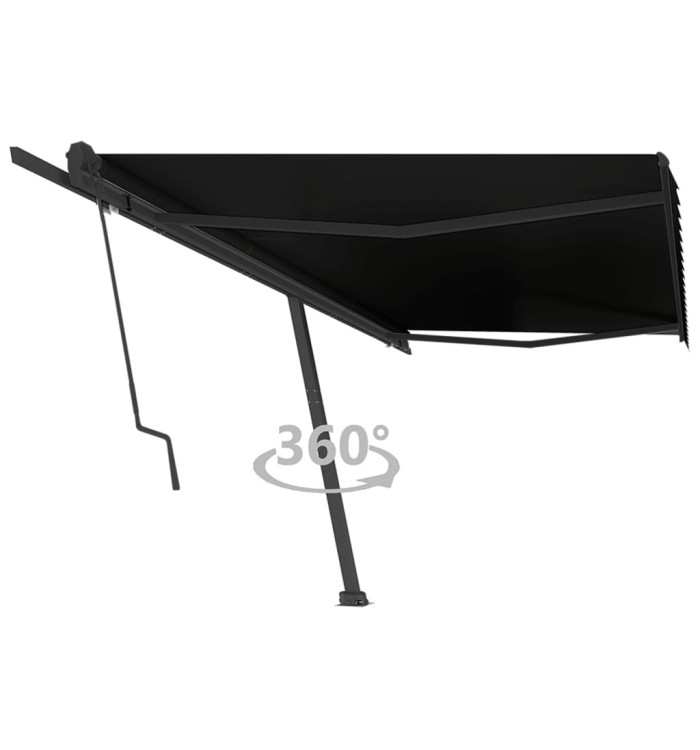 Auvent automatique sur pied 500x350 cm Anthracite | Mobilier & Déco