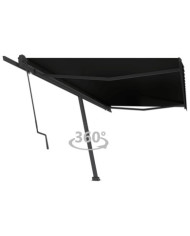 Auvent automatique sur pied 500x350 cm Anthracite | Mobilier & Déco
