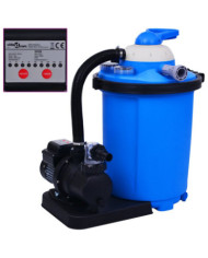 Pompe de filtration à sable avec minuterie 550 W 50 L | Mobilier & Déco