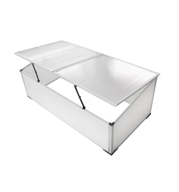 Serre froide à 2 couvercles 110x55x41 cm | Mobilier & Déco