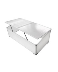 Serre froide à 2 couvercles 110x55x41 cm | Mobilier & Déco