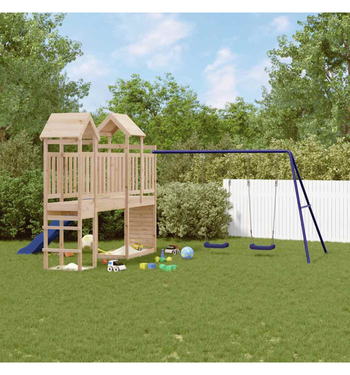 Aire de jeux d'extérieur bois de pin massif | Mobilier & Déco