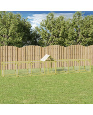 Poulailler 700x100x150 cm Bois de pin massif imprégné | Mobilier & Déco