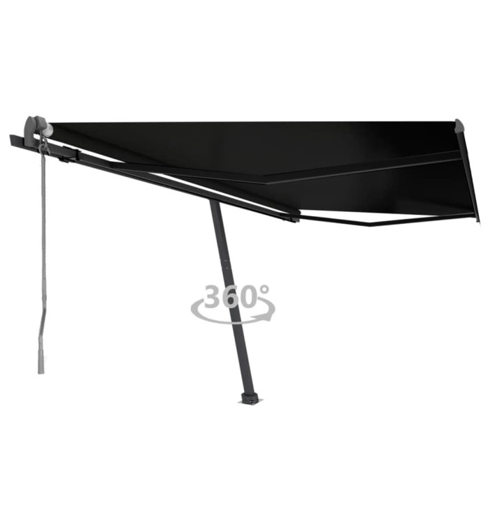 Auvent automatique sur pied 400x350 cm Anthracite | Mobilier & Déco