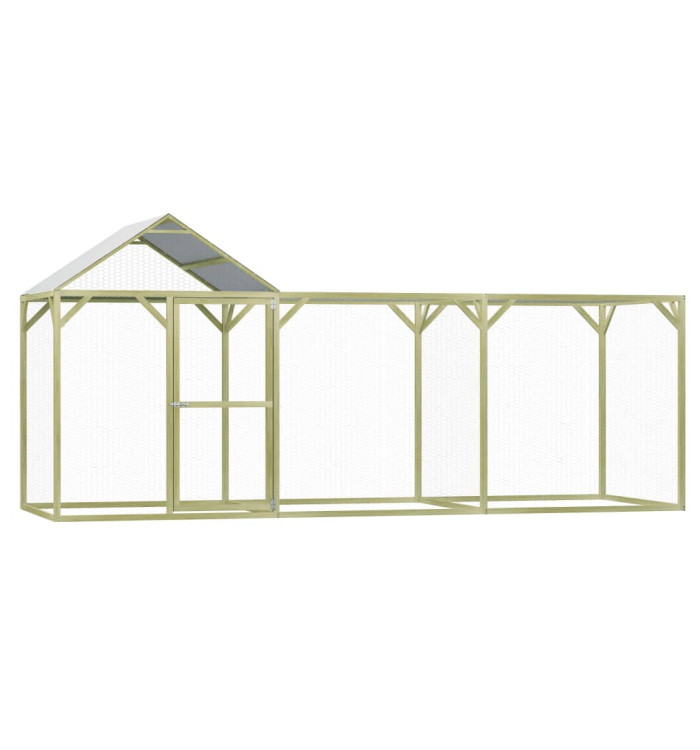 Poulailler 4,5x1,5x2 m Pinède imprégnée | Mobilier & Déco