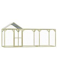 Poulailler 4,5x1,5x2 m Pinède imprégnée | Mobilier & Déco