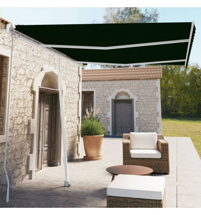 Auvent manuel rétractable sur pied 350x250 cm Anthracite | Mobilier & Déco