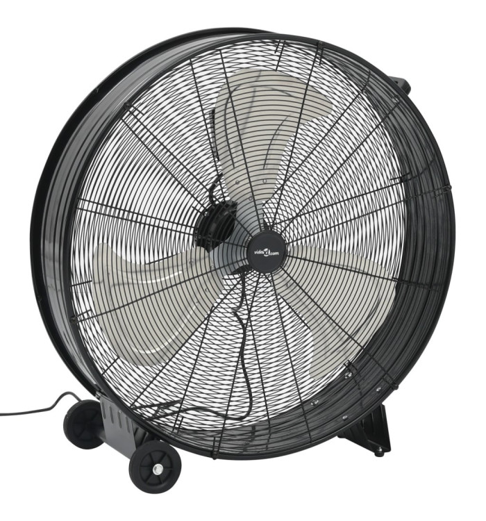 Ventilateur à tambour industriel 77 cm 187,7 W Noir | Mobilier & Déco