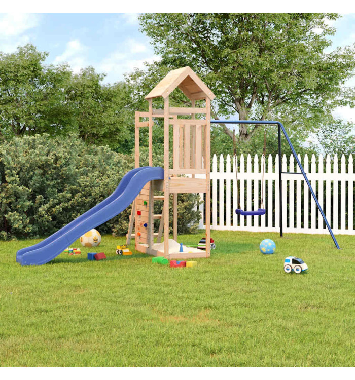 Aire de jeux d'extérieur bois de pin massif | Mobilier & Déco