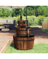 Fontaine à eau avec pompe 60x60x94 cm Bois de sapin massif | Mobilier & Déco