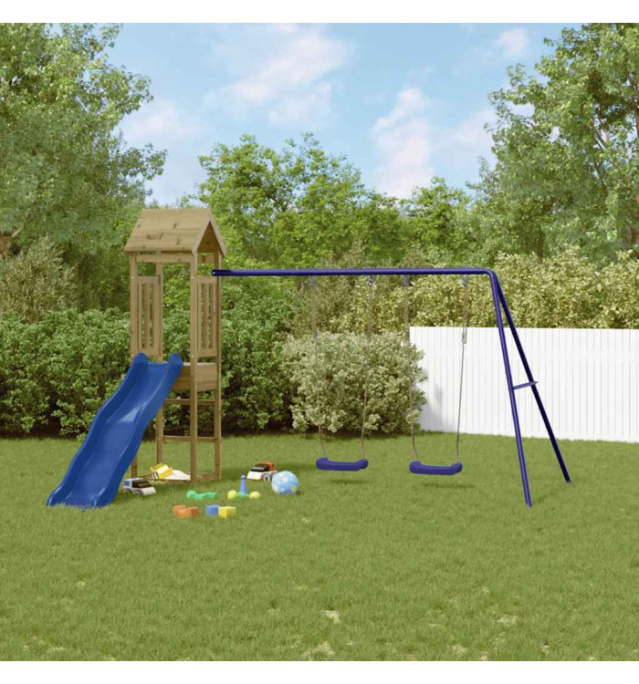 Aire de jeux d'extérieur bois de pin imprégné | Mobilier & Déco