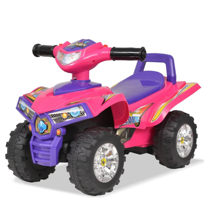 VTT pour enfants avec son et lumière Rose et violet | Mobilier & Déco