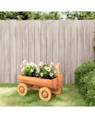 Chariot décoratif 70x43x54 cm bois massif de sapin | Mobilier & Déco