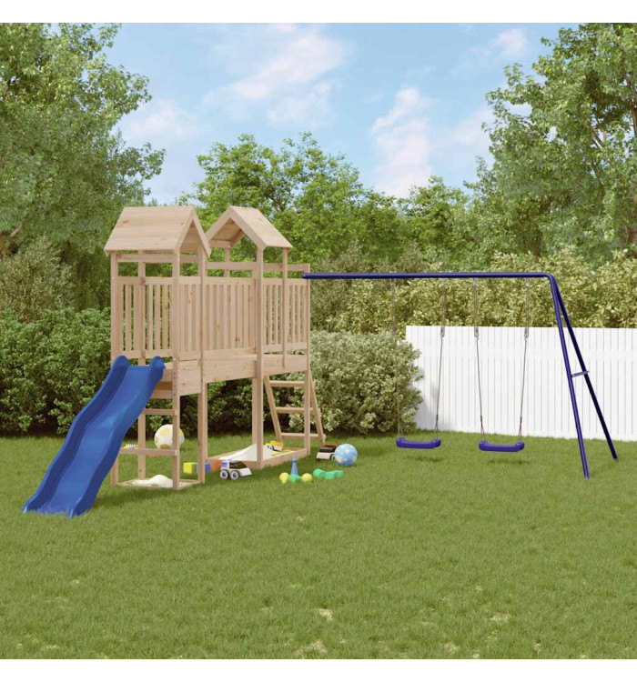 Aire de jeux d'extérieur bois de pin massif | Mobilier & Déco