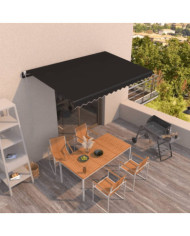 Auvent rétractable automatique 450x350 cm Anthracite | Mobilier & Déco