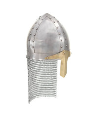 Casque de chevalier croisé antique pour GN Argenté Acier | Mobilier & Déco