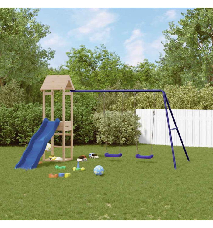 Aire de jeux d'extérieur bois de pin massif | Mobilier & Déco