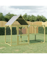Poulailler 200x100x150 cm Bois de pin massif imprégné | Mobilier & Déco