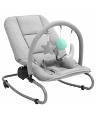 Transat pour bébé Gris clair Acier | Mobilier & Déco