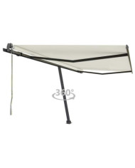 Auvent automatique sur pied 400x300 cm Crème | Mobilier & Déco