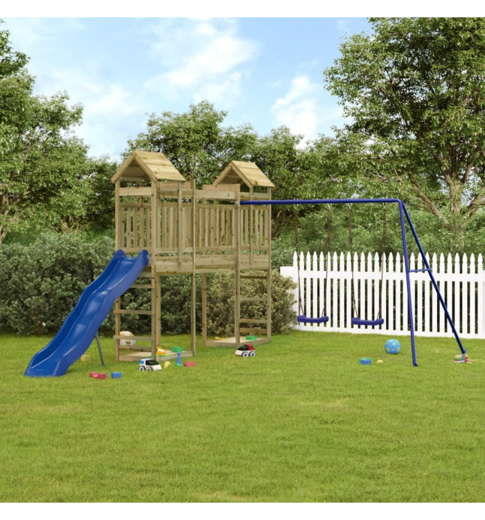 Aire de jeux d'extérieur bois de pin imprégné | Mobilier & Déco