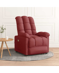 Fauteuil de massage Rouge bordeaux Tissu | Mobilier & Déco