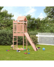 Maisonnette de jeu avec mur d'escalade bois massif Douglas | Mobilier & Déco
