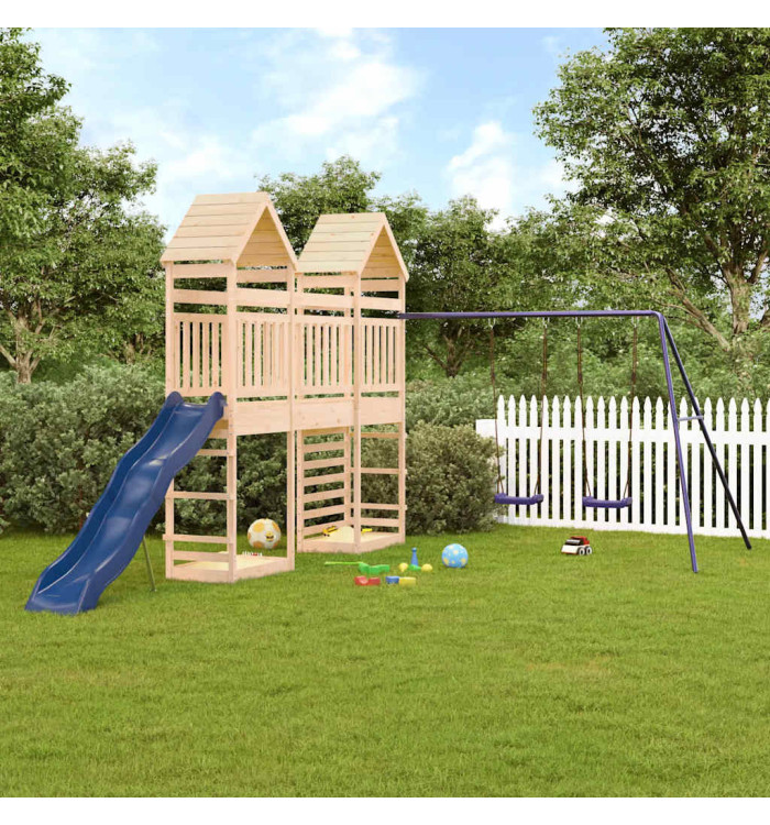 Aire de jeux d'extérieur bois de pin massif | Mobilier & Déco