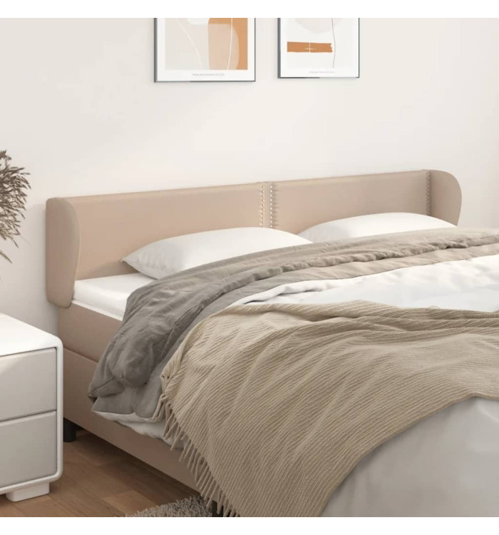 Tête de lit avec oreilles Cappuccino 163x23x78/88 cm Similicuir | Mobilier & Déco