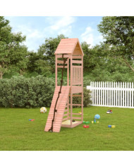 Maisonnette de jeu avec mur d'escalade bois massif Douglas | Mobilier & Déco