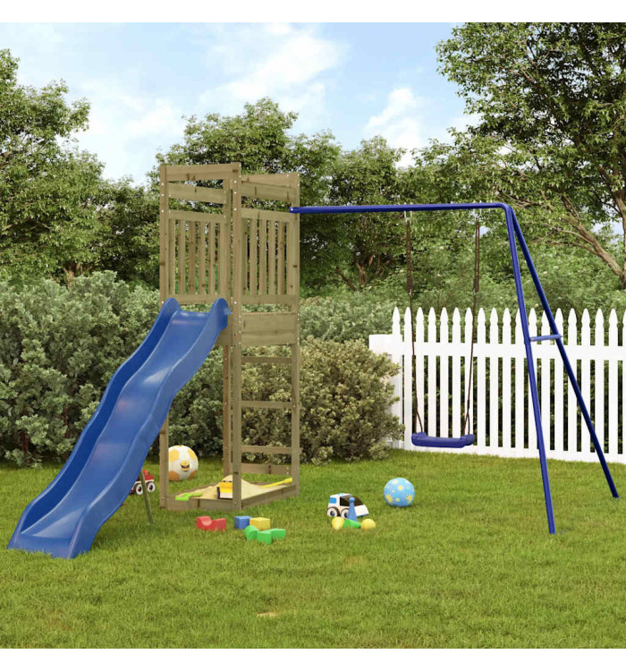 Aire de jeux d'extérieur bois de pin imprégné | Mobilier & Déco
