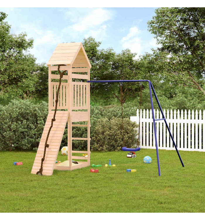 Aire de jeux d'extérieur bois de pin massif | Mobilier & Déco