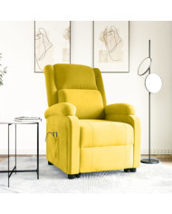 Fauteuil de massage Jaune Velours | Mobilier & Déco