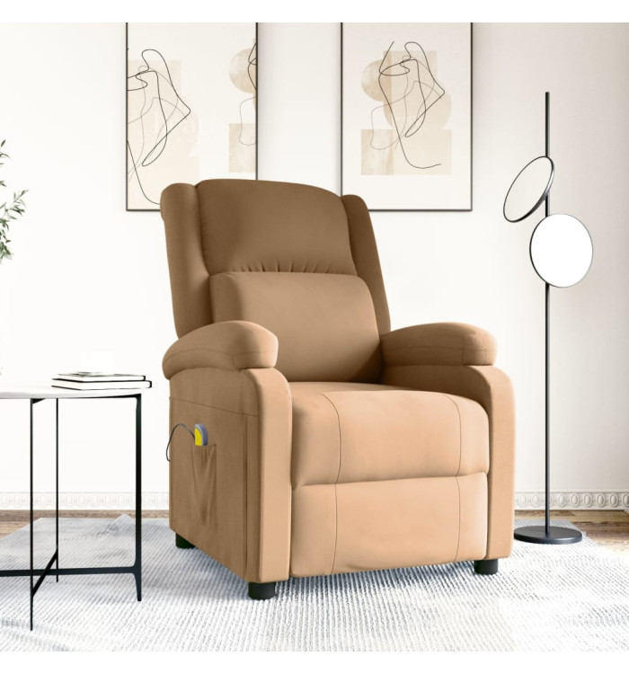 Fauteuil de massage Marron Velours | Mobilier & Déco