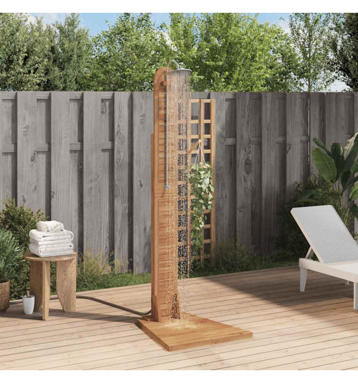 Douche de jardin teck massif 70x75x204 cm | Mobilier & Déco