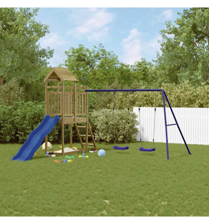 Aire de jeux d'extérieur bois de pin imprégné | Mobilier & Déco